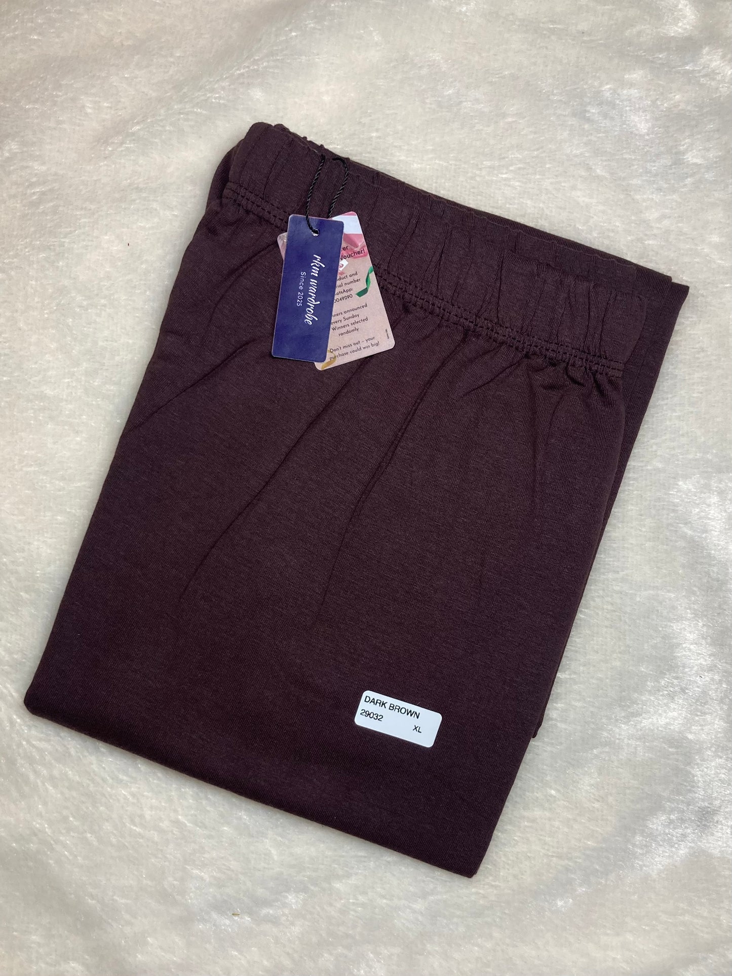 CHURIDAR LEGGINGS - DARK BROWN