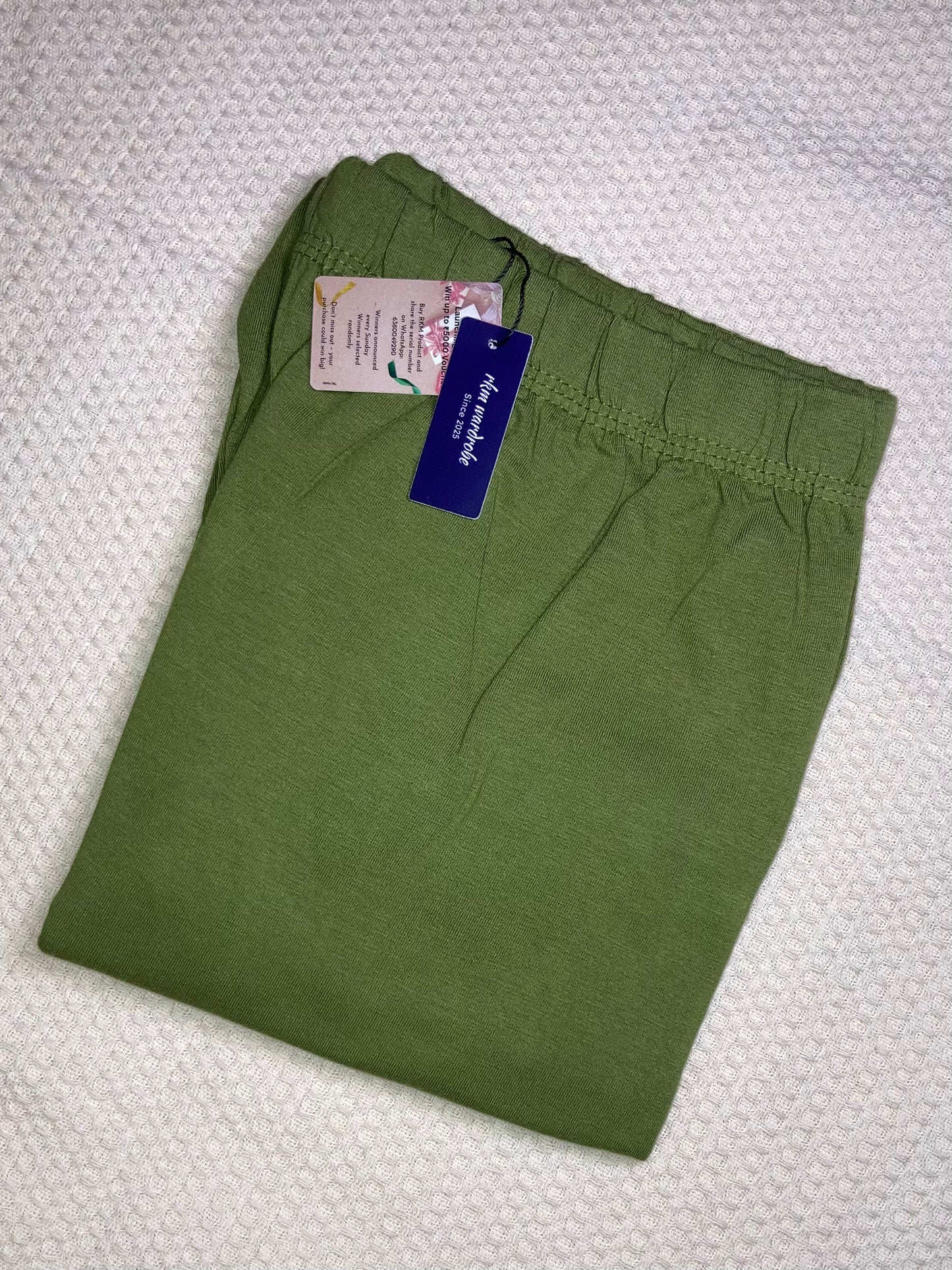 CHURIDAR LEGGINGS - OLIVE GREEN
