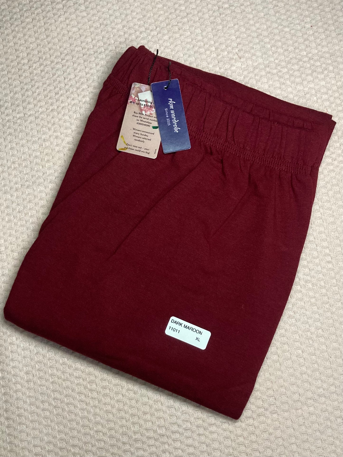 CHURIDAR LEGGINGS - DARK MAROON