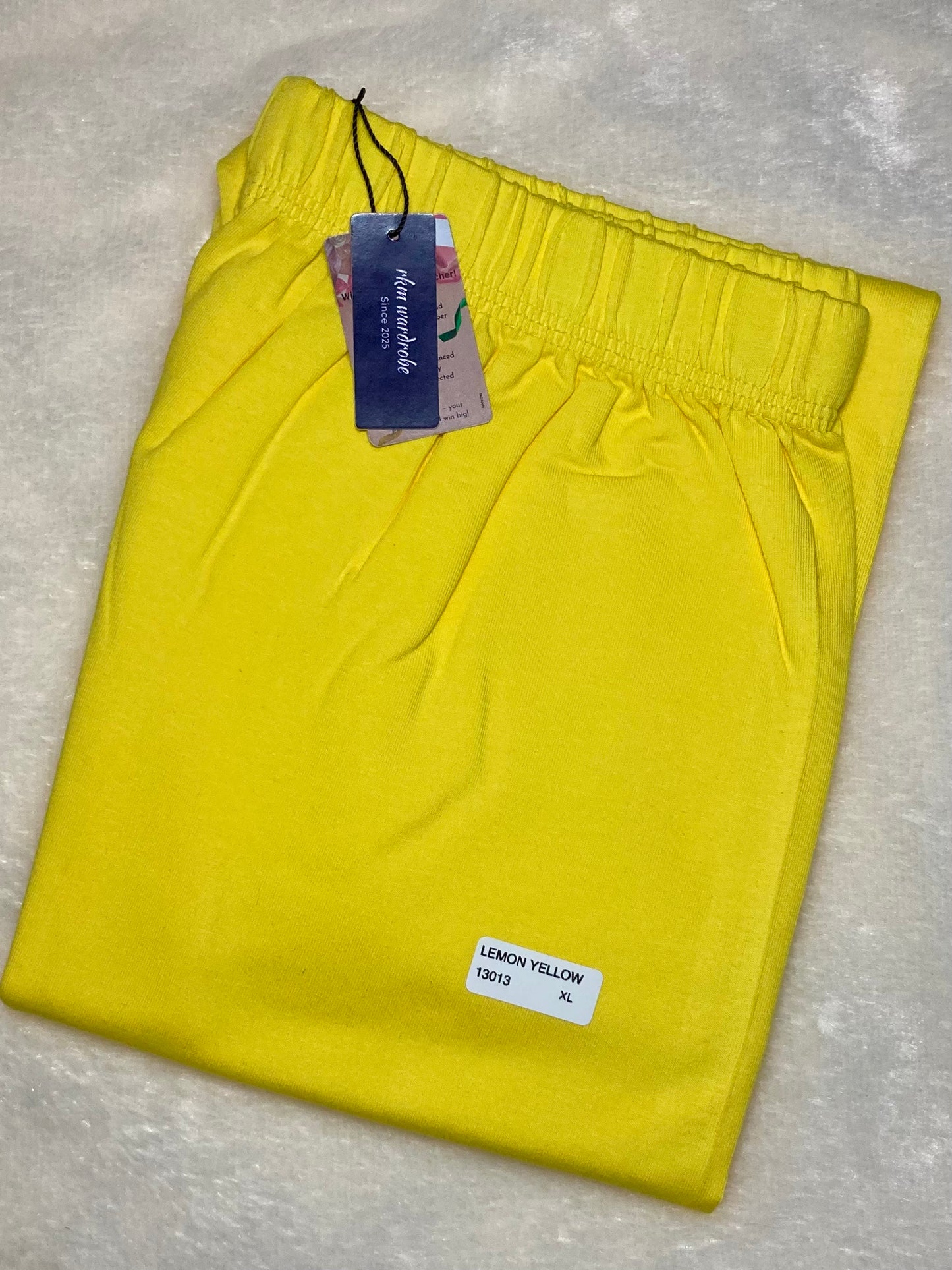 CHURIDAR LEGGINGS - LEMON YELLOW