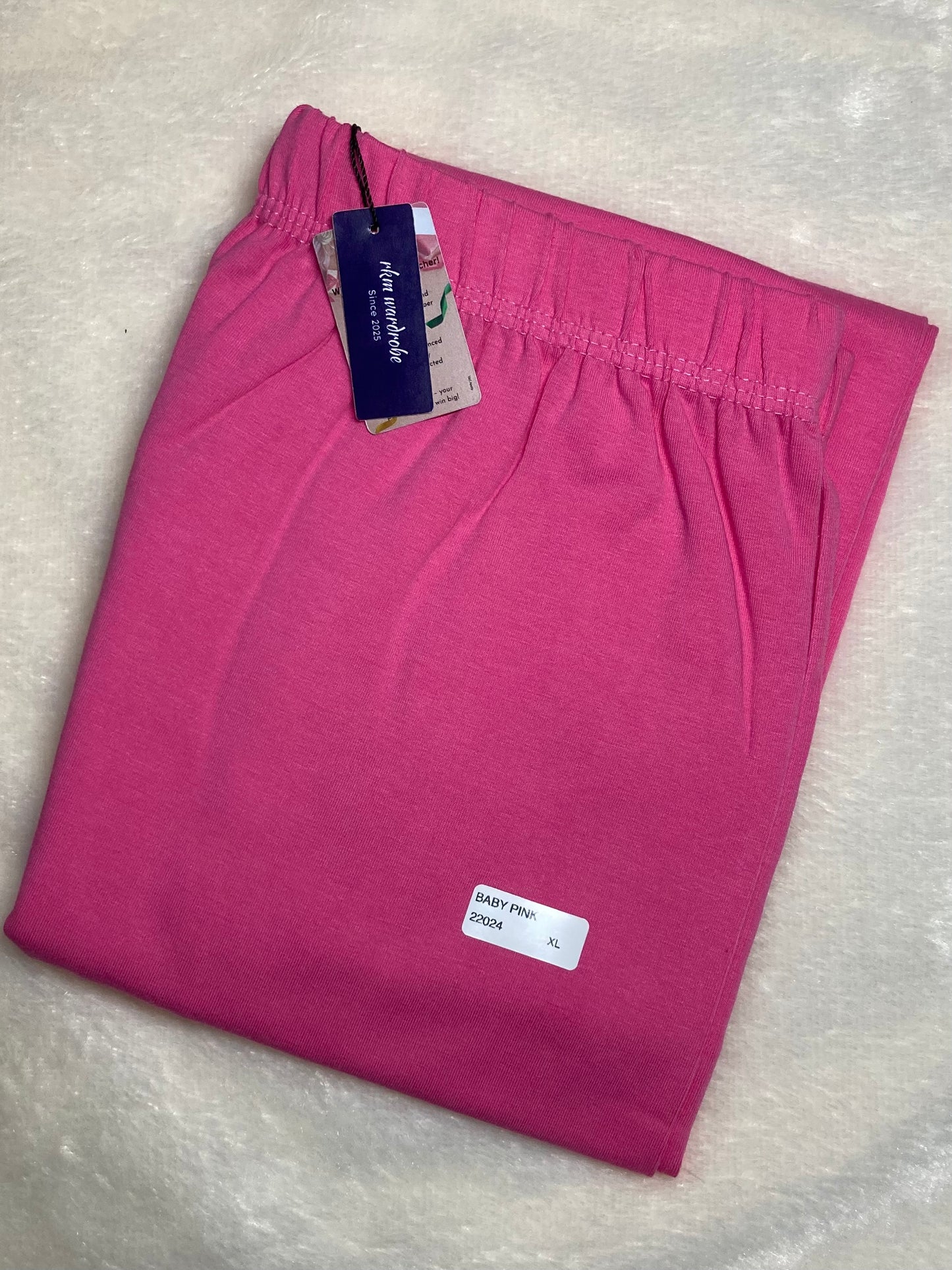 CHURIDAR LEGGINGS - BABY PINK