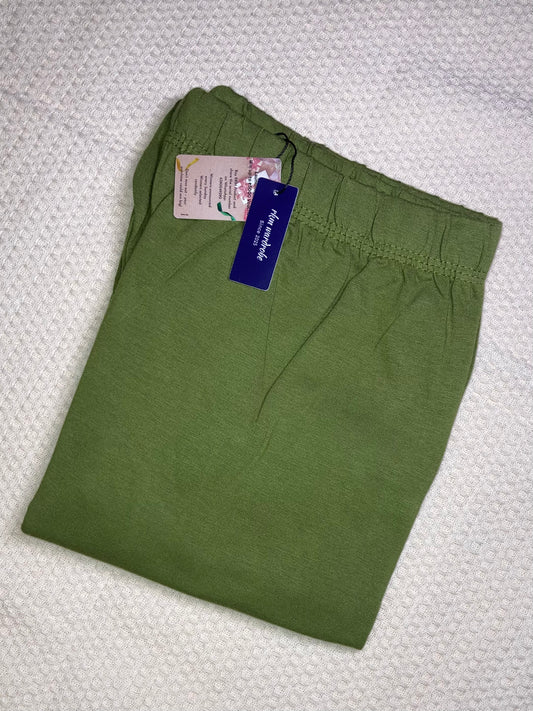 CHURIDAR LEGGINGS - OLIVE GREEN
