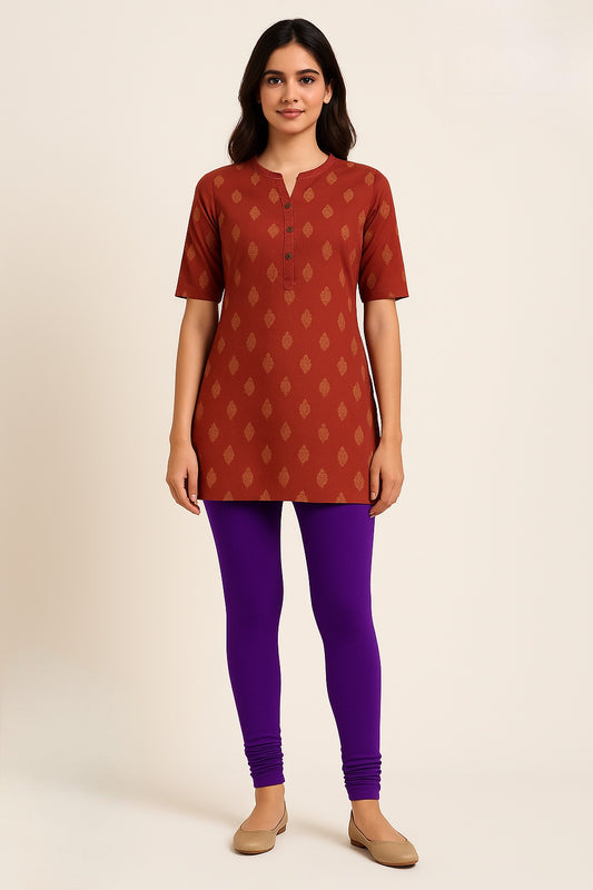 CHURIDAR LEGGINGS - MEGENTA