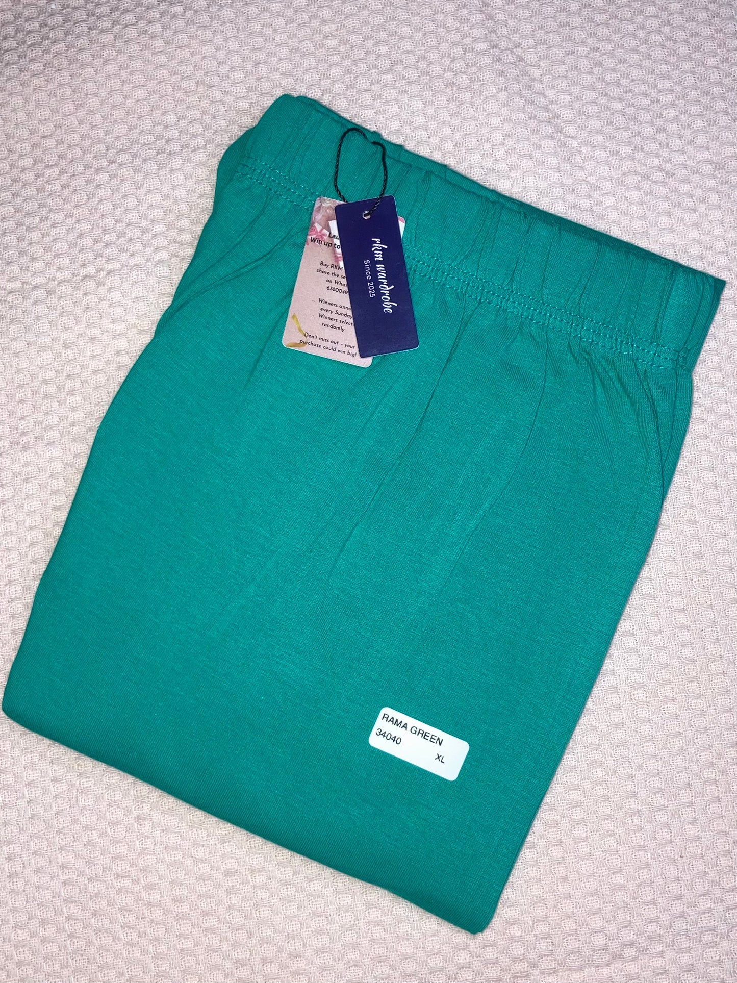 CHURIDAR LEGGINGS - RAMA GREEN
