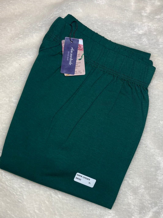 CHURIDAR LEGGINGS - DARK GREEN