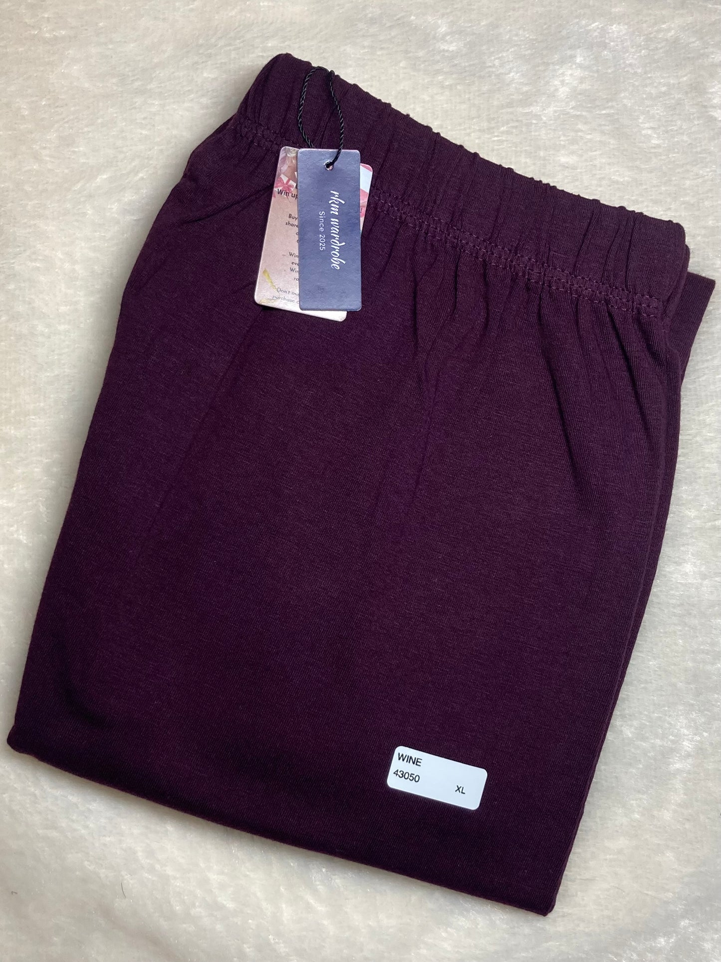CHURIDAR LEGGINGS - WINE